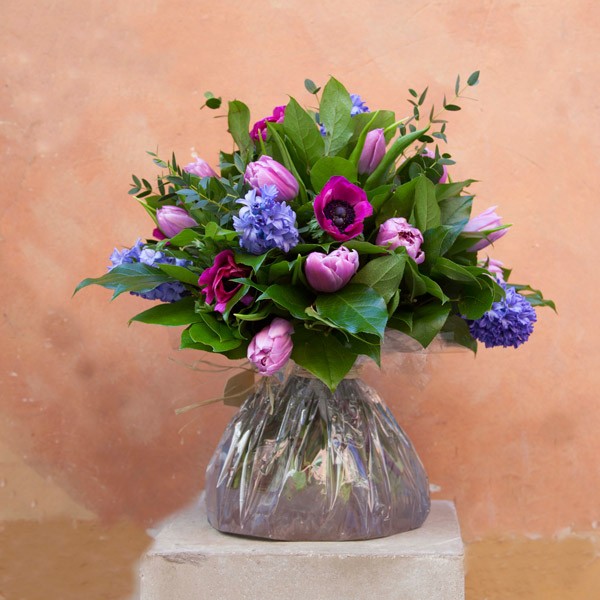 Bolsas de agua ALFABIA “Flores variadas tonos rosas malvas” - Alfabia Flores